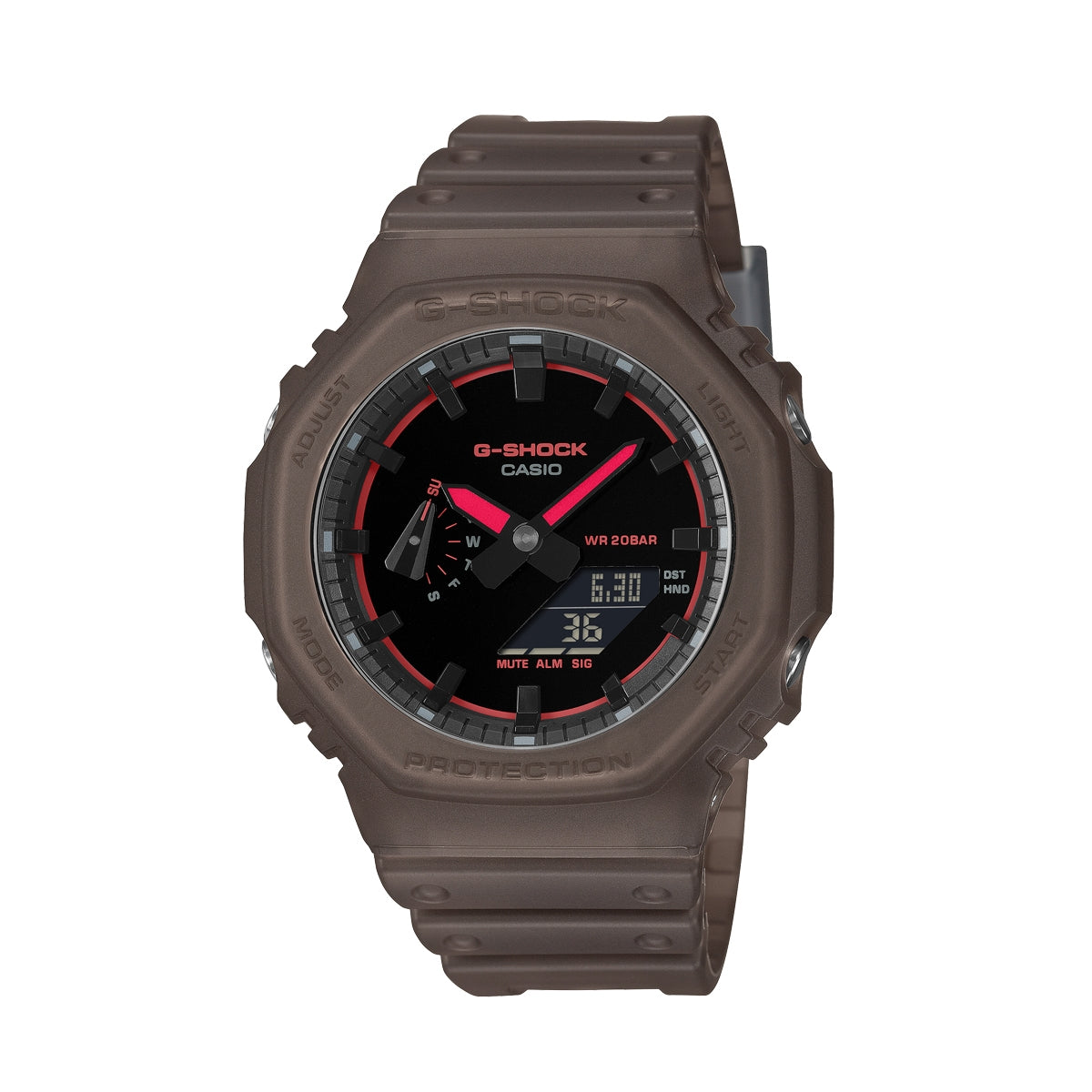 CASIO G-SHOCK OAK - SMOKE LIGHT SERIE - КОРИЧНЕВЫЕ ***НОВЫЕ!*** GA-2100K-5AER