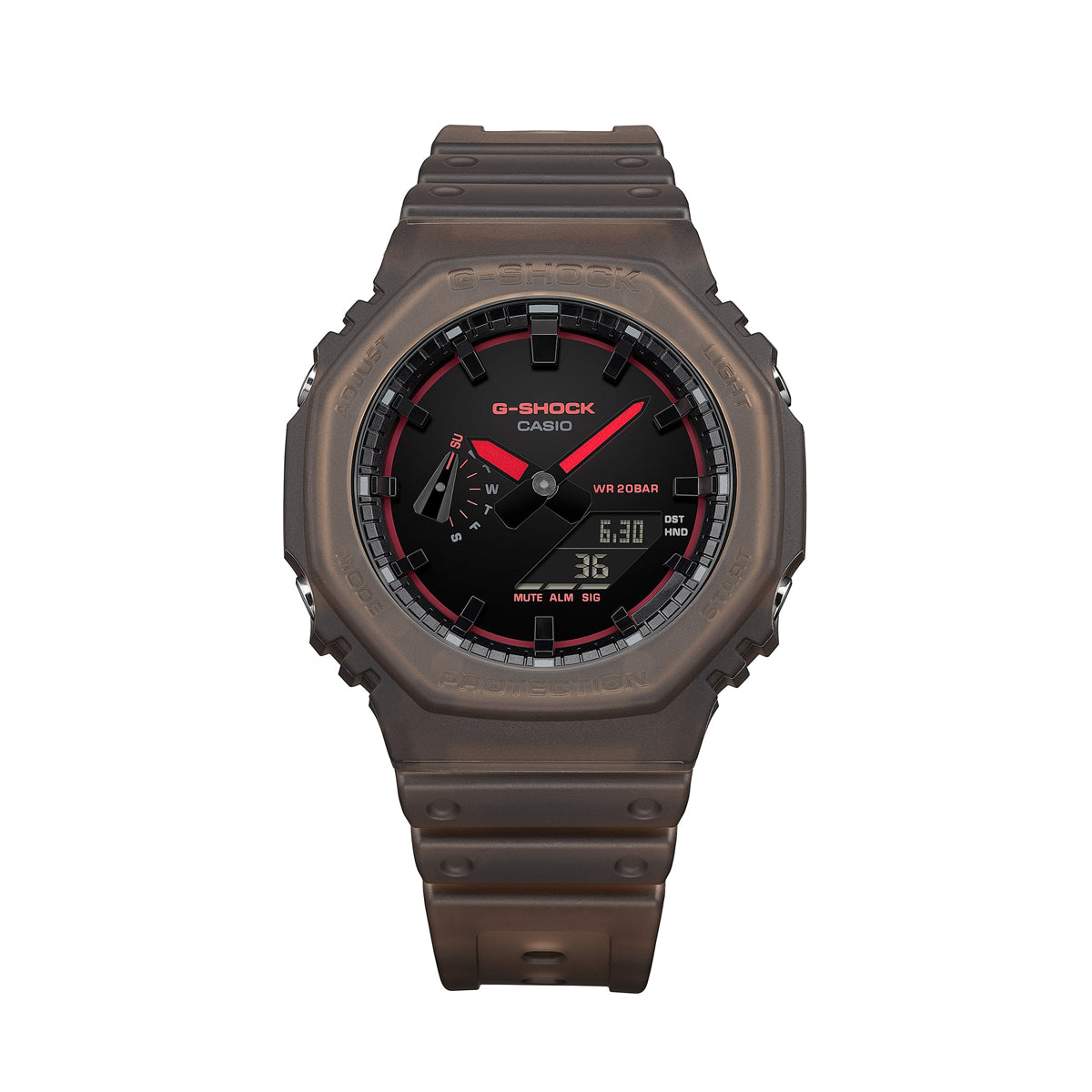 CASIO G-SHOCK OAK - SMOKE LIGHT SERIE - КОРИЧНЕВЫЕ ***НОВЫЕ!*** GA-2100K-5AER