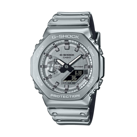 CASIO G-SHOCK OAK - FINE METALLIC SERIES - SILVER GM-2100YM-8AER