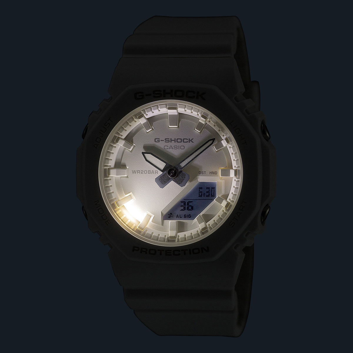 CASIO G-SHOCK СЕРИЯ TONE ON TONE — БЕЛЫЕ GMA-P2100M-7AER