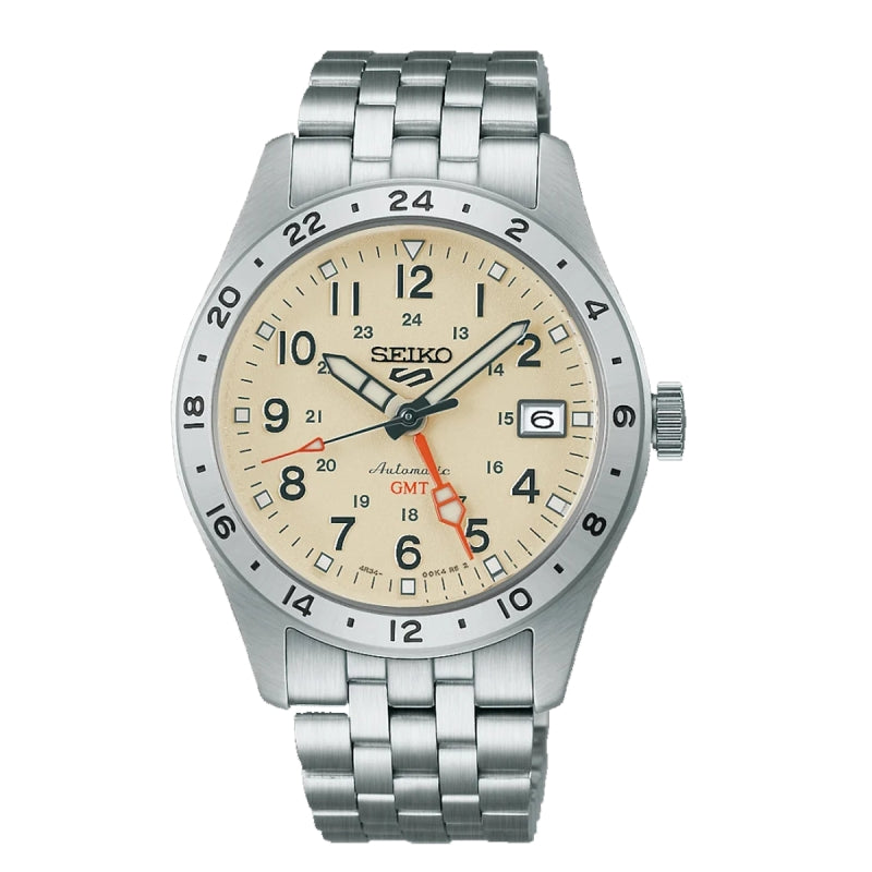 SEIKO 5 SPORTS FIELD GMT - KRĒMA KRĀSAS HDB002K1