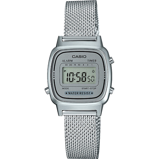 CASIO VINTAGE ICONIC MINI STEEL - SILVER MESH LA670WEM-7EF