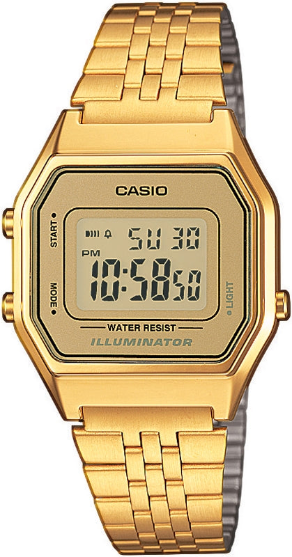 CASIO VINTAGE ICONIC LADY — ЗОЛОТЫЕ LA680WEGA-9ER
