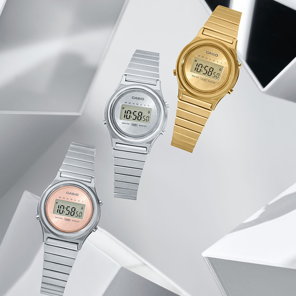 CASIO VINTAGE MINI COLLECTION SLIM ROUND - GOLD LA700WEG-9AEF