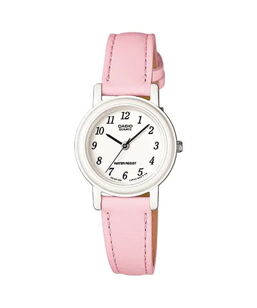 CASIO COLLECTION POP LADY, КОЖА — ПАСТЕЛЬНО-РОЗОВЫЙ LQ-139L-4B1DF