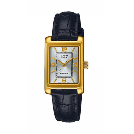 CASIO COLLECTION TANK, КОЖА - СЕРЕБРО LTP-1234PGL-7A2EF
