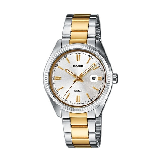 CASIO COLLECTION LADY DATE - TWO TONES
