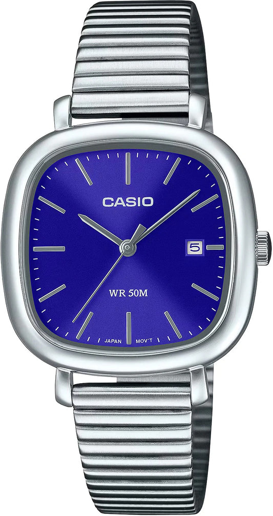 CASIO COLLECTION DATE SQUARE - BLUE LTP-B166D-2AVEF