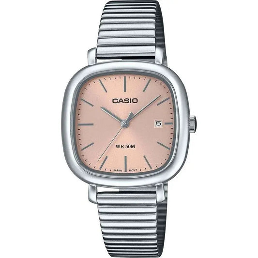 CASIO COLLECTION DATE SQUARE - ROSE GOLD LTP-B166D-4AVEF
