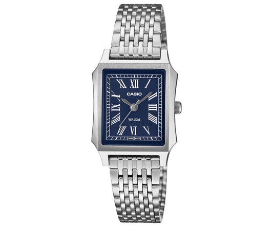 CASIO COLLECTION TANK — СТАЛЬНЫЕ, СИНИЕ LTP-B190D-2BVER