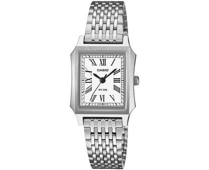 CASIO COLLECTION TANK — СТАЛЬНЫЕ, БЕЛЫЕ LTP-B190D-7BVER