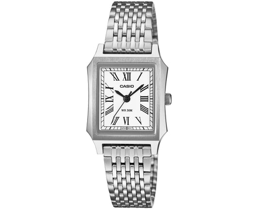 CASIO COLLECTION TANK — СТАЛЬНЫЕ, БЕЛЫЕ LTP-B190D-7BVER