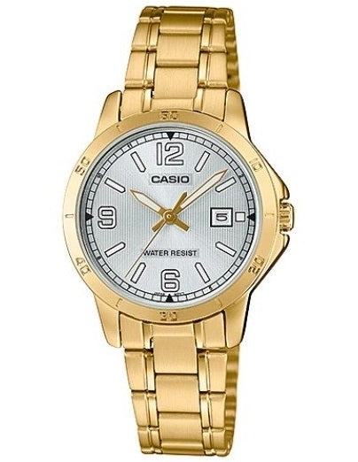 CASIO COLLECTION LADY DATE, GOLD - SILVER LTP-V004G-7B2UDF