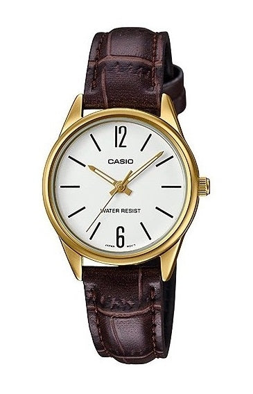CASIO COLLECTION PŪLKSTENIS DĀMĀM, ĀDAS SIRMNA - BALTS LTP-V005GL-7BUDF