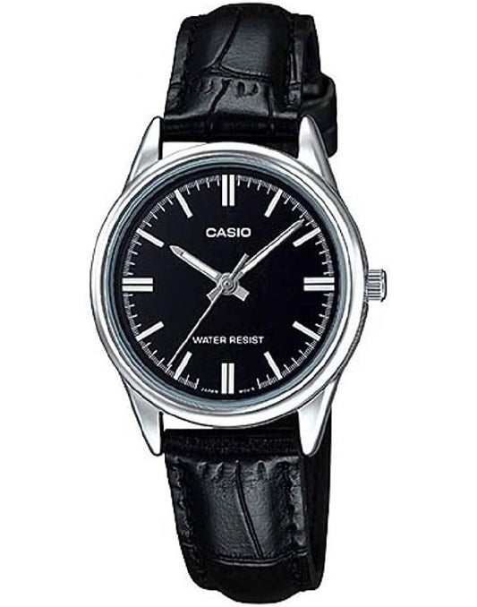 CASIO COLLECTION ONLY TIME LADY, КОЖА - ЧЕРНЫЕ LTP-V005L-1AUDF
