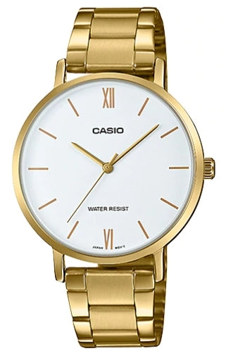 CASIO COLLECTION MINIMAL GOLD - WHITE LTP-VT01G-7BUDF