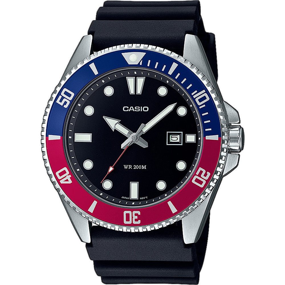 CASIO SPORT DIVER DATE 200M - BLACK MDV-107-1A3VEF