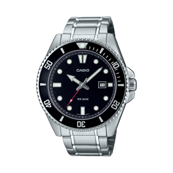 CASIO COLLECTION DIVER DATE 200M - BLACK MDV-107D-1A1VEF