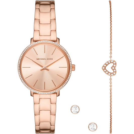 MICHAEL KORS PYPER Специальный набор (часы-браслет-серьги) MK1040