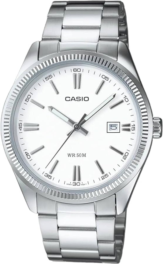 CASIO COLLECTION DATE - WHITE MTP-1302D-7A1VDF