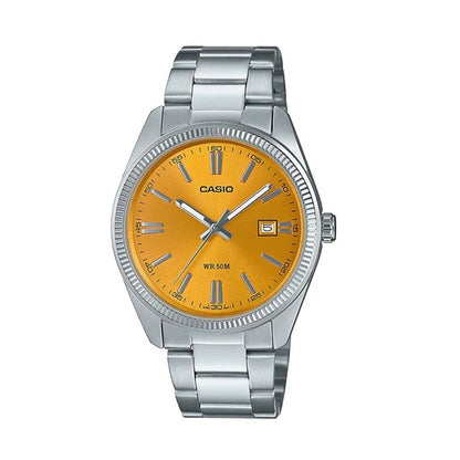 CASIO COLLECTION MAN DATE - MUSTARD YELLOW - MAN MTP-1302PD-9AVEF