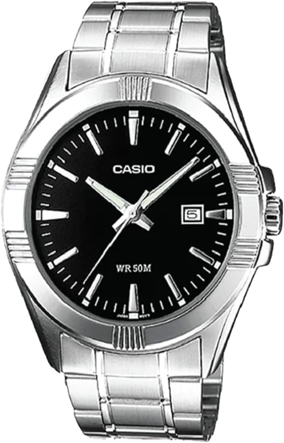 CASIO COLLECTION BOLD DATE - BLACK MTP-1308D-1AVDF