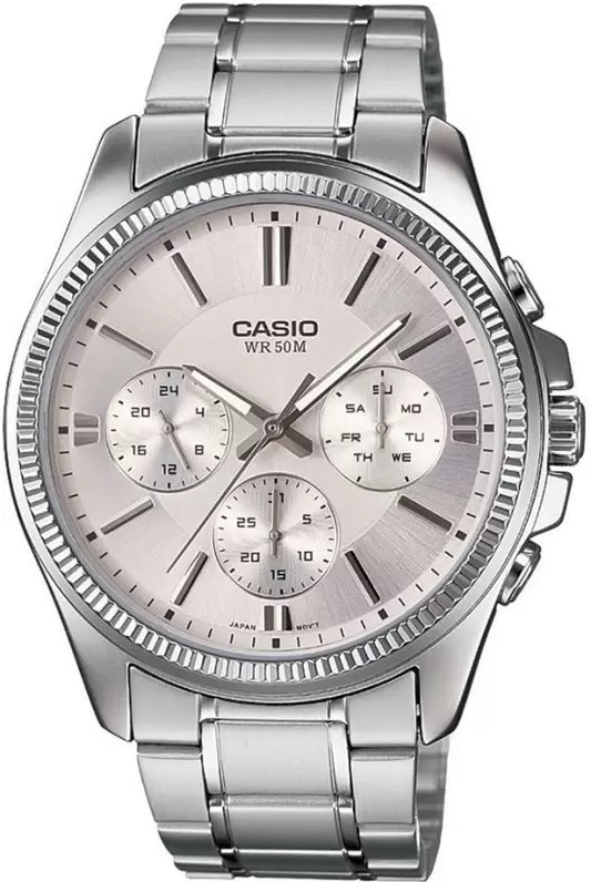 CASIO DAY DATE MULTIFUNCTION - SILVER MTP-1375D-7AVDF