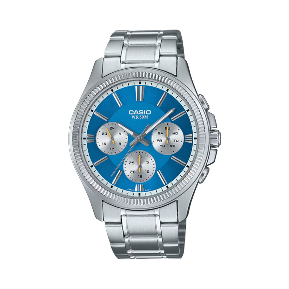 CASIO DAY DATE MULTIFUNCTION - LIGHT BLUE MTP-1375PD-2A2VEF