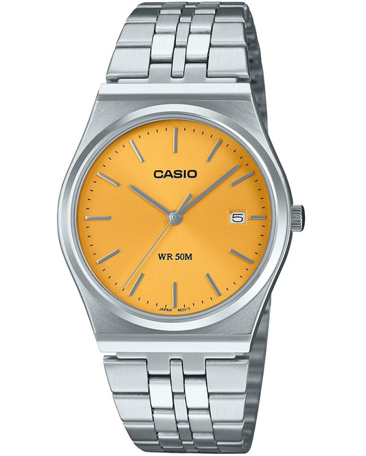 CASIO COLLECTION DATE - OCHER YELLOW ****** MTP-B145D-9AVEF