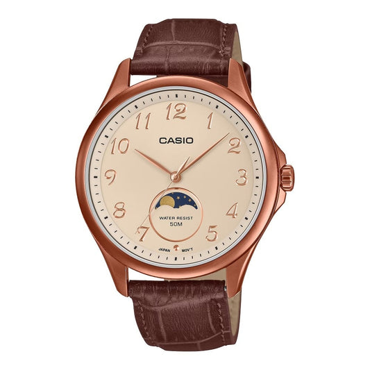 CASIO COLLECTION MOONPHASES - ĀDAS, BRONZAS MTP-M110RL-5AVER