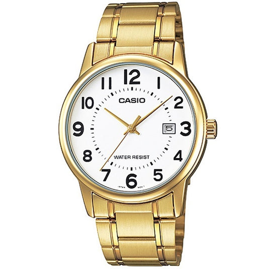 CASIO COLLECTION DATE GOLD - WHITE MTP-V002G-7B2UDF
