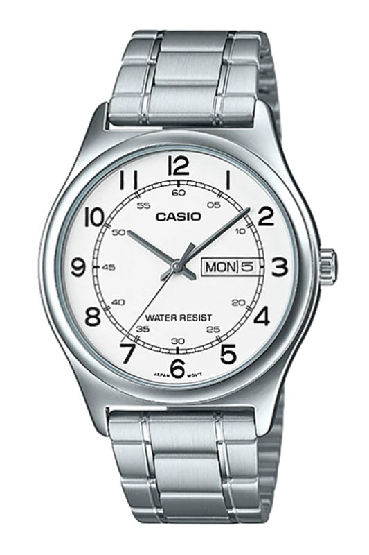 CASIO COLLECTION DIENAS/DATUMA RĀDĪTĀJS – BALTS MTP-V006D-7B2UDF