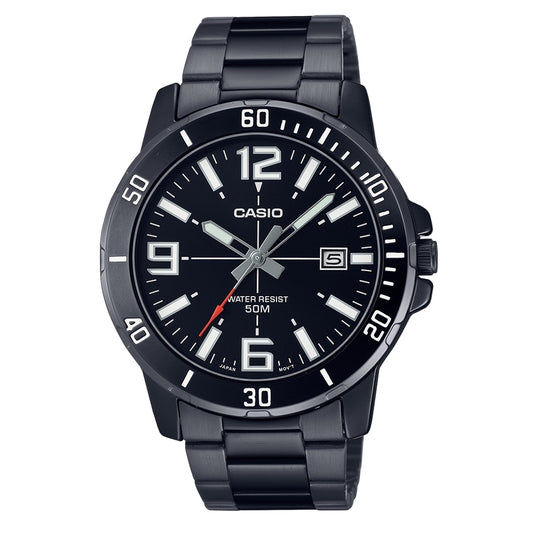 CASIO SPORT COLLECTION DIVER 50M - FULL BLACK MTP-VD01B-1BVUDF