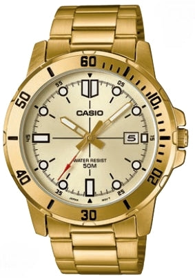 CASIO SPORT COLLECTION DIVER 50M - FULL GOLD MTP-VD01G-9EVUDF