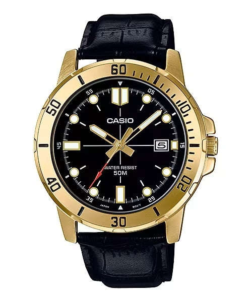 CASIO SPORT COLLECTION DIVER 50M ĀDAS SARNIŅA - MELNS MTP-VD01GL-1EVUDF