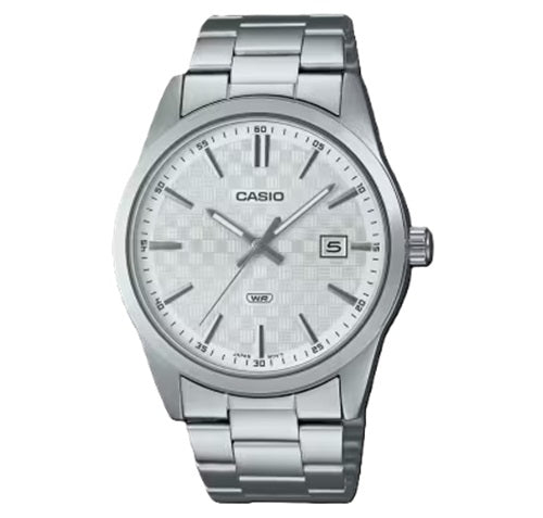CASIO COLLECTION DATE - CARBON LOOK - SILVER MTP-VD03D-7AUDF