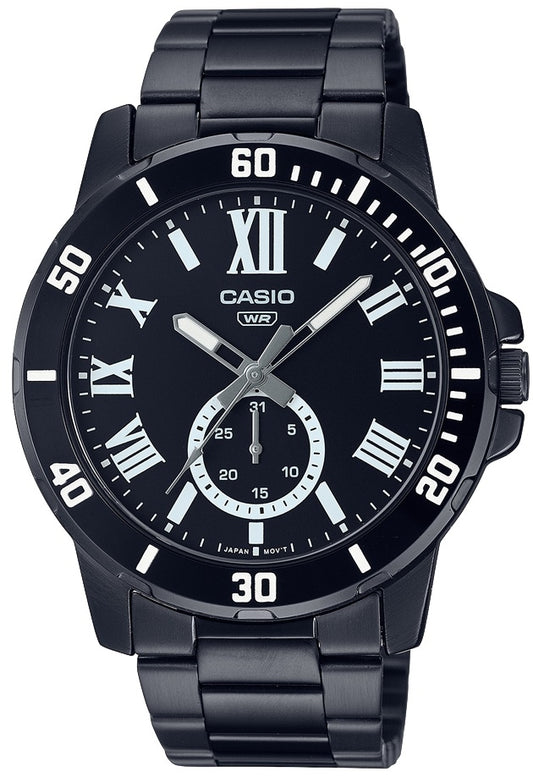 CASIO COLLECTION DIVER DATE - BLACK MTP-VD200B-1BUDF