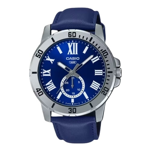 CASIO COLLECTION DIVER DATE ĀDAS - ZILS MTP-VD200L-2BUDF