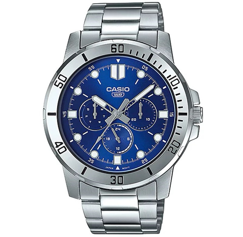 CASIO COLLECTION DIVER DAUDZFUNKCIJU - ZILS MTP-VD300D-2EUDF