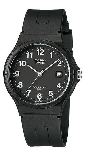 CASIO COLLECTION CLASSIC, DATI - PILNĪBĀ MELNS MW-59-1BVDF
