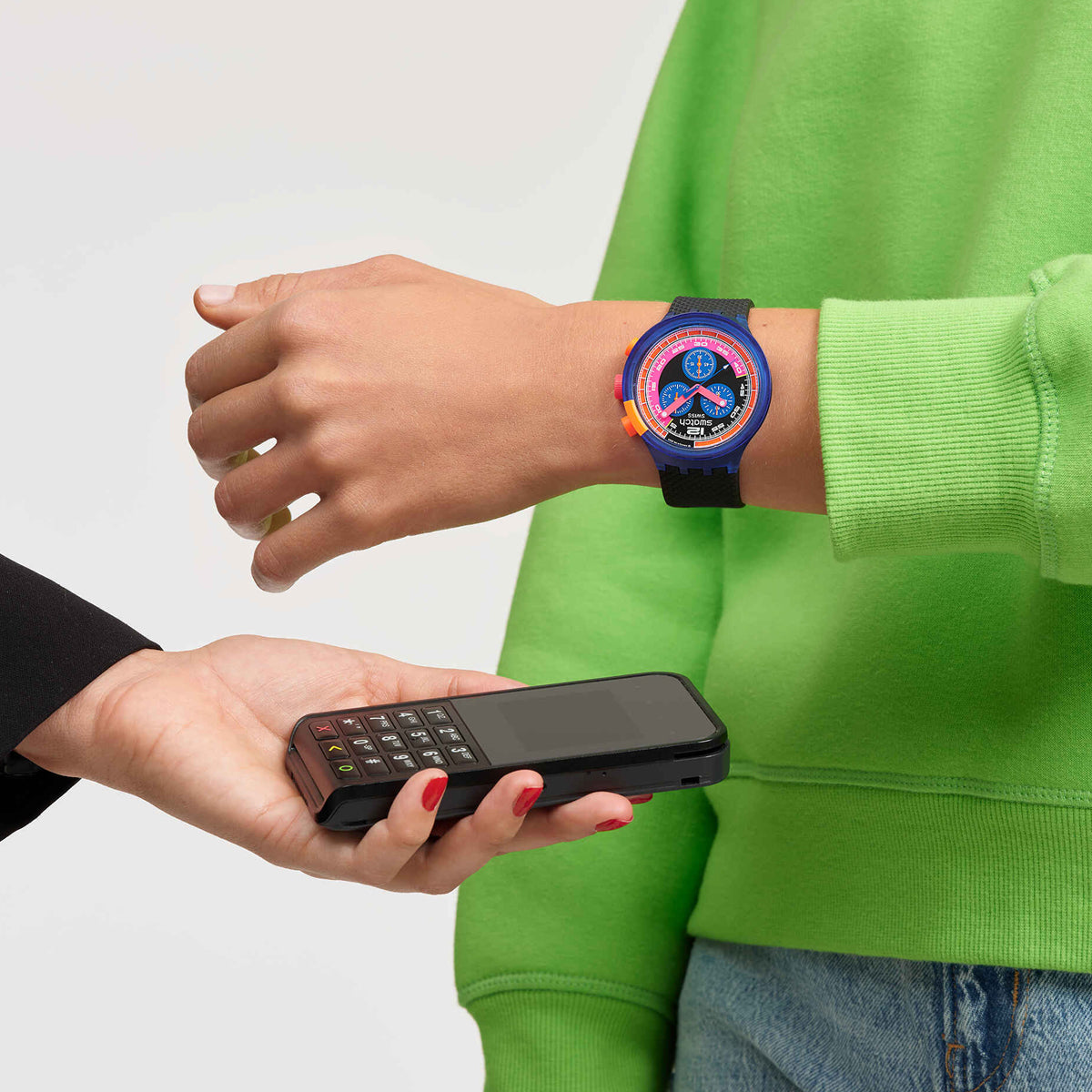 SWATCH NEON PARTY TO THE MAX PAY! SB06N101-5300