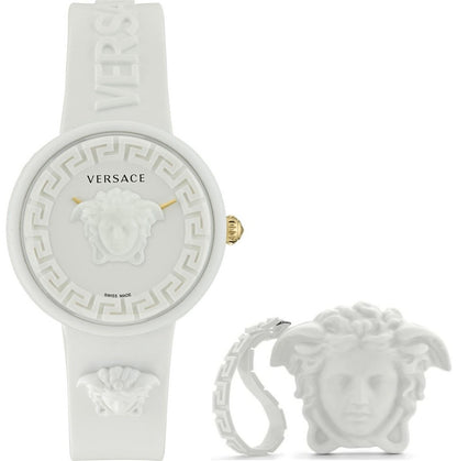 VERSACE MEDUSA POP + VERSACE BALTA SILIKONA SOMIŅA VE6G00123