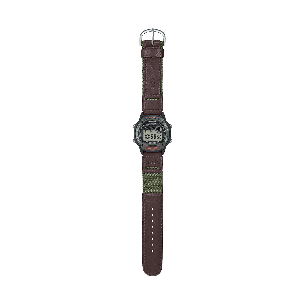 CASIO SPORT ILLUMINATOR MAZA PLASTA 36,6 mm korpuss - ZAĻŠ W-220HF-3AVEF
