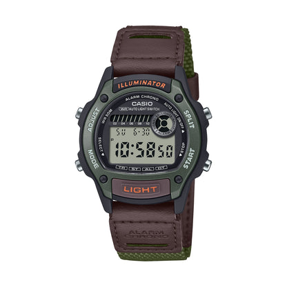 CASIO SPORT ILLUMINATOR MAZA PLASTA 36,6 mm korpuss - ZAĻŠ W-220HF-3AVEF