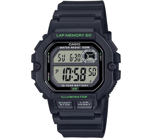 CASIO SPORT ILLUMINATOR LAP MEMORY 60 - MELNS WS-1400H-1AVCF